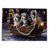 Grand Sac Cadeau Saison de Noël Havanais (Dos)