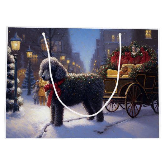 Grand Sac Cadeau Saison des fêtes de Noël des canicules (Dos)