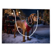 Grand Sac Cadeau Saison Festive de Noël de Bloodhound (Dos)