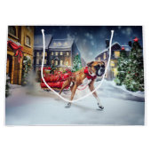 Grand Sac Cadeau Saison Festive de Noël de Boxer (Devant)