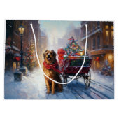 Grand Sac Cadeau Saison festive de Noël de Setter en Irlande (Dos)