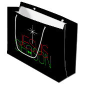 Grand Sac Cadeau Saison Jésus (Devant Angle)