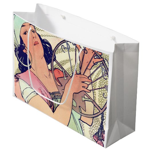 Grand Sac Cadeau Salome, Alphonse Mucha (Devant Angle)