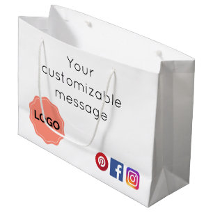 Grand Sac Cadeau Salon ou spa personnalisable