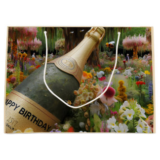 Grand Sac Cadeau Salutation d'anniversaire par Natasha Us