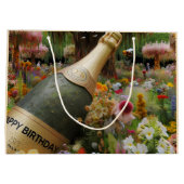 Grand Sac Cadeau Salutation d'anniversaire par Natasha Us (Dos)