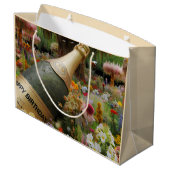 Grand Sac Cadeau Salutation d'anniversaire par Natasha Us (Dos Angle)