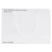 Grand Sac Cadeau Samuel H. Boardman, Côte de l'Oregon (Dos)