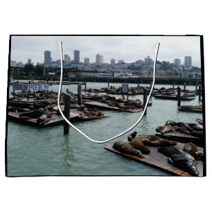 Grand Sac Cadeau San Francisco et Pier 39 Sea Lions City Skyline