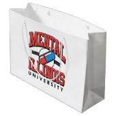 Grand Sac Cadeau Santé mentale amusante (Dos Angle)