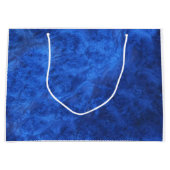 Grand Sac Cadeau Sapphire Blue Velvet (Devant)