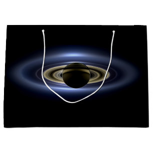 Grand Sac Cadeau Saturne Éclipse le Soleil de Cassini Orbiter