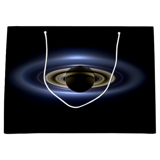Grand Sac Cadeau Saturne Éclipse le Soleil de Cassini Orbiter (Devant)