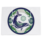Grand sac cadeau saumon (Devant)