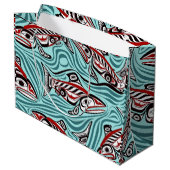 Grand Sac Cadeau Saumon Haida Art Spirit Pacific Northwest Native (Dos Angle)