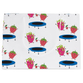 Grand Sac Cadeau Sauts De Fruits Sur Trampoline (Devant)