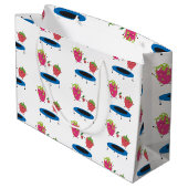 Grand Sac Cadeau Sauts De Fruits Sur Trampoline (Dos Angle)