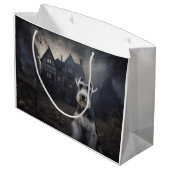 Grand Sac Cadeau Scandale d'Halloween Schnauzer Miniature (Dos Angle)