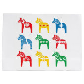 GRAND SAC CADEAU SCANDINAVIAN DALA HORSE GIFT BAG  (Dos)