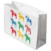 GRAND SAC CADEAU SCANDINAVIAN DALA HORSE GIFT BAG  (Dos Angle)