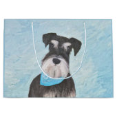 Grand Sac Cadeau Schnauzer (Miniature) Peinture - Joli chien origin (Devant)