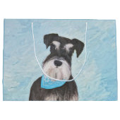 Grand Sac Cadeau Schnauzer (Miniature) Peinture - Joli chien origin (Dos)