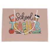 Grand Sac Cadeau School Teacher Teaching Future Leaders Gifts (Devant)