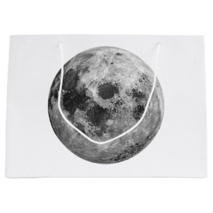 Grand Sac Cadeau Science de l'astronomie spatiale de la Pleine lune