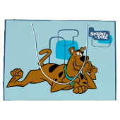 Grand Sac Cadeau Scooby-Doo Carré Rétro Couché (Dos)