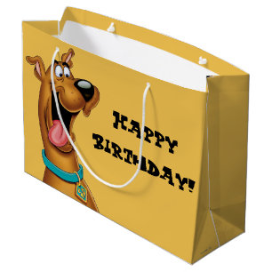 Grand Sac Cadeau Scooby Doo Visage Excité