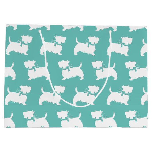 Grand Sac Cadeau Scottish Terrier Scottish Chien Chien Puppy Scotti (Dos)