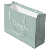 Grand Sac Cadeau Script moderne, Bridesmaitres personnalisées (Devant Angle)