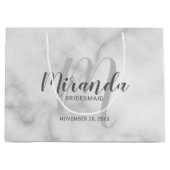 Grand Sac Cadeau Script moderne, Bridesmaitres personnalisées (Devant)