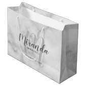 Grand Sac Cadeau Script moderne, Bridesmaitres personnalisées (Devant Angle)