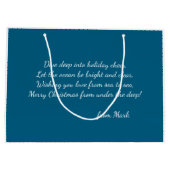 Grand Sac Cadeau Scuba Santa Underwater Christmas Holiday (Dos)