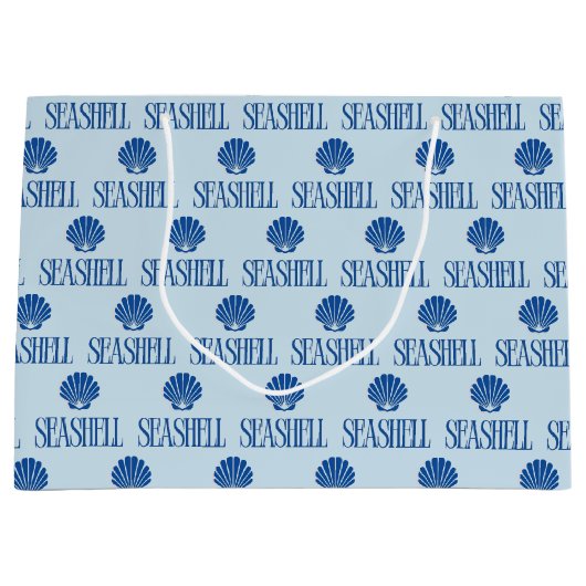 Grand Sac Cadeau Seashell (Devant)