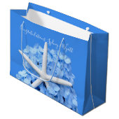 Grand Sac Cadeau Seaside Garden Starfish Mariage Félicitations (Devant Angle)