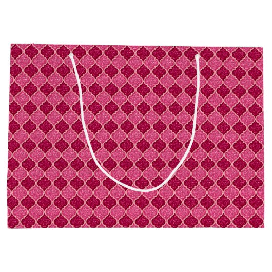 Grand Sac Cadeau Séquins MQF-Pink-Magenta-CADEAU L (Dos)