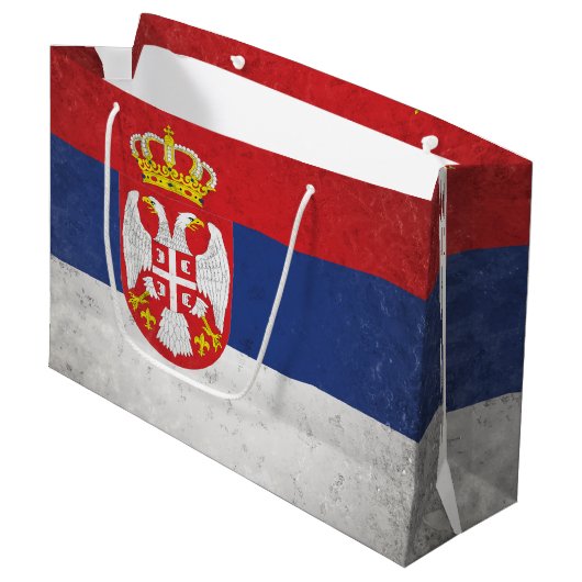 Grand Sac Cadeau Serbie (Devant Angle)