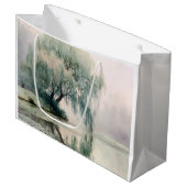 Grand Sac Cadeau Serene Willow Tree Reflection Nature Art (7) (Devant Angle)