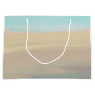 Grand Sac Cadeau Sérénité plage sable d'eau vagues sable cape Cadea