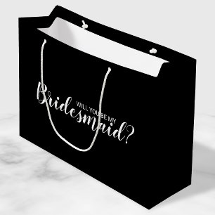 Grand Sac Cadeau Serez-Vous Ma Femme D'Accueil ? Proposition modern