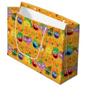 Grand Sac Cadeau Sesame Street Autumn quitte Motif (Devant Angle)