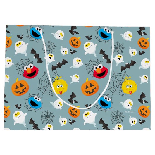 Grand Sac Cadeau Sesame Street Cute Motif Halloween (Dos)