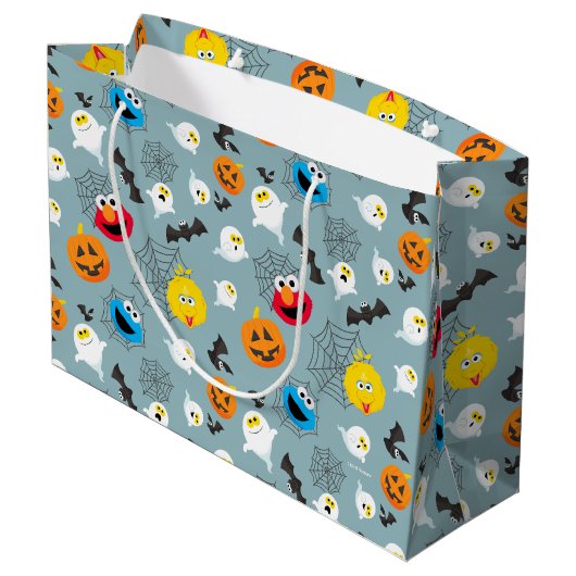 Grand Sac Cadeau Sesame Street Cute Motif Halloween (Dos Angle)