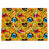 Grand Sac Cadeau Sesame Street Kwanzaa Motif (Devant)