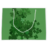 Grand Sac Cadeau Shamrock de la Saint-Patrick (Devant)