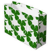 Grand sac cadeau Shamrock Lucky (Dos Angle)