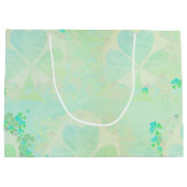 Grand Sac Cadeau Shamrocks bruyants grands (Dos)