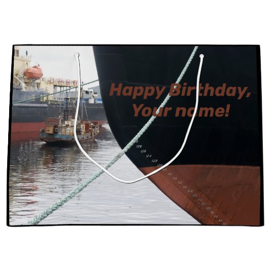 Grand Sac Cadeau Ships (Devant)